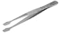 Grobet 57926 4-1/2" Stamp Straight Forceps with Round Spade Tip