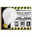 Feit Electric 60G25/W/MP-130 60-Watt G25 Globe Bulb, White, 6-Pack