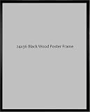 Black Wood 24x36 Poster Frame