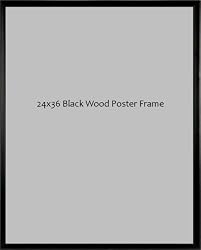Black Wood 24x36 Poster Frame