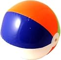 INFLATABLE BEACHBALL MULTI 16in HAWAIIAN BEACH PARTY