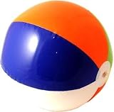 SMIFFYS INFLATABLE BEACHBALL MULTI 16in HAWAIIAN BEACH PARTY