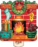 Christmas Hearth Night Light