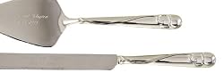 Hortense B. Hewitt Wedding Accessories, Cake and Knife Serving Set, Graceful Heart