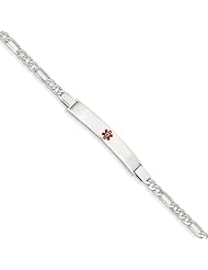 14k White Gold Medical Jewelry Bracelet