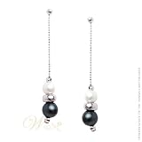 MILLE LUCCI: *BINGLE BANGLE EQUINOX PEARLE EARRINGS*
