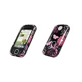 Premium Black with Pink Flowers and Butterflies Design Snap-On Cover Hard C ....