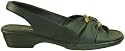 Easy Street Women's Key Largo Ornamented Sandal,Black,7.5 W