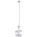 Stainless Steel Holiday Easter Bunny Pregnant Belly Ring