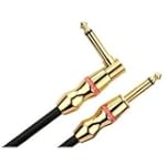 Monster Rock Instrument Cable - 3 Feet - Angled 1/4-Inch Plugs