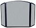 3 Fold Bronze Wrought Iron Screen W/ Continuous Arch