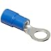 Morris Products 11398 Ring Terminal, Nylon Insulated, Blue, 6 Wire Size, 3/8" Stud Size (Pack of 100)