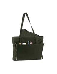 PC Accessory: Womens Black Business Tote with Removable Laptop Sleeve - Bond Street LTD