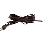 GE Lamp Cord Set with Molded Plug, 8-Foot, Brown 54435