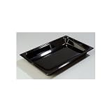 Hi-Heat Top Notch Food Pan Full Size - 2-1/2'' deep Black