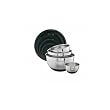 Mastrad - F29254 - Lot de 4 Bols - Inox - 4,6 / 2,8 / 1,4 / 0,7 L - Inox
