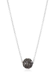 Sethi Couture "Beads Of Paradise" Black Diamond 6mm Ball Necklace