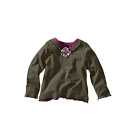 bonbini Lagenshirt oliv/aubergine Kinderbekleidung