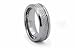 Tungsten Carbide Ring with White Carbon Fiber Inlay 8mm