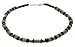 Surf Style Coco Wood Bead, Hematite & Cord Necklace - A