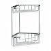 Kitchen & Housewares : Large 2 Tier Corner Basket in Chrome