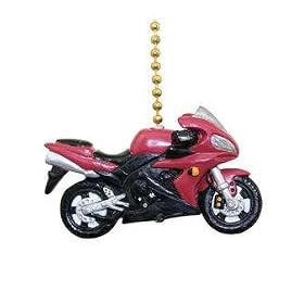 Sport Motorcycle Bike Cycle Racing Ceiling Fan Light Pull Chain