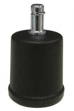 Black Caster-Height Glides/Stoppers for an Office 