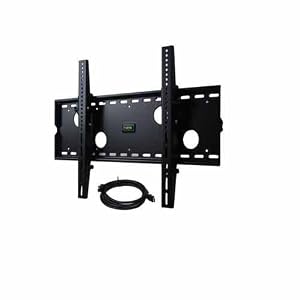 VideoSecu Black Tilting Wall Mount Bracket with Free 7ft HDMI Cable for Samsung PPM42S3 LCD 42 inch HDTV TV