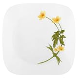 Corelle Square Vitrelle 8-3/4 Inch Round Luncheon Plate, Buttercup