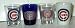 Chicago Cubs Shot Glass Collectible Four Piece Set