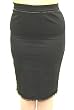 Lucky 13 Skirt Retro Black Pencil Skirt with Floral Embroidery