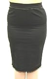 Lucky 13 Skirt Retro Black Pencil Skirt with Floral Embroidery