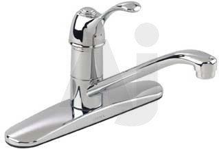 Gerber Allerton Series 40150 Single Handle Kitchen Cast Spout Faucet with 9-1 16 Spout... by Gerber