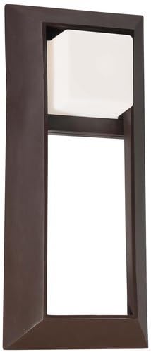 Minka Lavery 72343-615B, Casona Square Outdoor Wall Sconce Light, 40w Xenon, Bronze