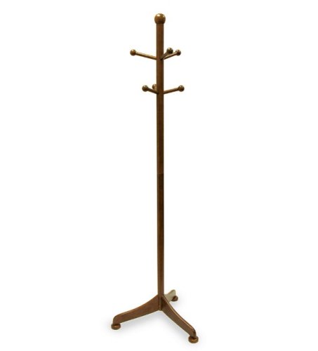 Classic Style Walnut Finish Coat Hanger Rack