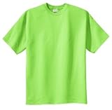 Upscale Men's Tall 100% Cotton Essential Short Sleeve T-Shirt - Lime Green