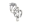 Set of Three Sterling Silver Sea Life Toe Rings
