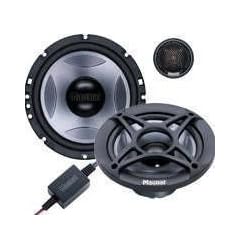 Magnat Dark Power 216 2-Wege 16,5 cm Auto-Kompo-Lautsprecher (80/320 Watt) schwarz/silber
