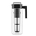 Takeya Iced Tea Maker with Patented Flash Chill Technology Made in USA, 2 Quart, Black