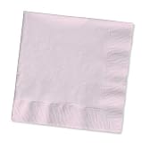 Creative Converting Paper Napkins, 3-Ply Beverage Size, Classic Pink Color, 50-Count Packages (Pack of 5)