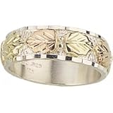 Sterling-silver12k Rose/Lime-gold Black Hills Gold Women's & Men's Wedding-bands