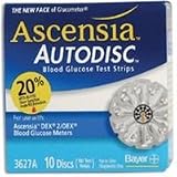 Ascensia Dex Autodisc Test sensors, 10 discs, Each disc contain 10 test sensors