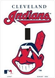 Cleveland Indians MBL Aluminum Novelty Single Light Switch Cover Plate