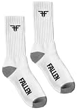 Fallen Trademark Crew Men's Socks - One Size Fits All - White