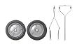 Mantis Tiller Wheel Set 9222-00-02