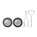 Mantis Tiller Wheel Set 9222-00-02