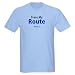Trace my route Ash Grey T-Shirt Light T-Shirt by CafePress