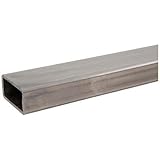 Unpolished (Mill) 1008-1010 Steel Rectangular Tube, 1" Height X 2" Width, 0.120" Wall Thickness, 8' Length