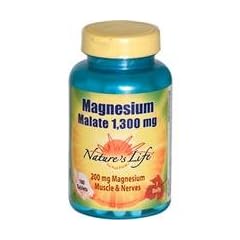 Nature's Life, Magnesium Malat, 1300 mg, 100 Tabletten [Misc.]