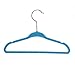 BriaUSA Kids Baby Clothes Hangers Blue Steel Hooks –Ultra Slim, Sturdy Saves You Extra Space – Set of 10